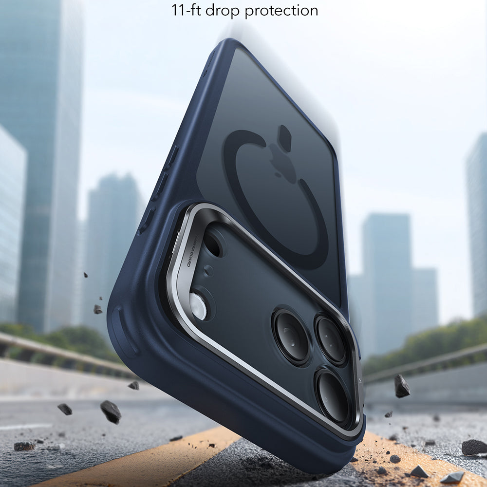 Husa de protectie ESR Classic Hybrid HaloLock Kickstand compatibil cu iPhone 17 Pro Max, Frosted Blue
