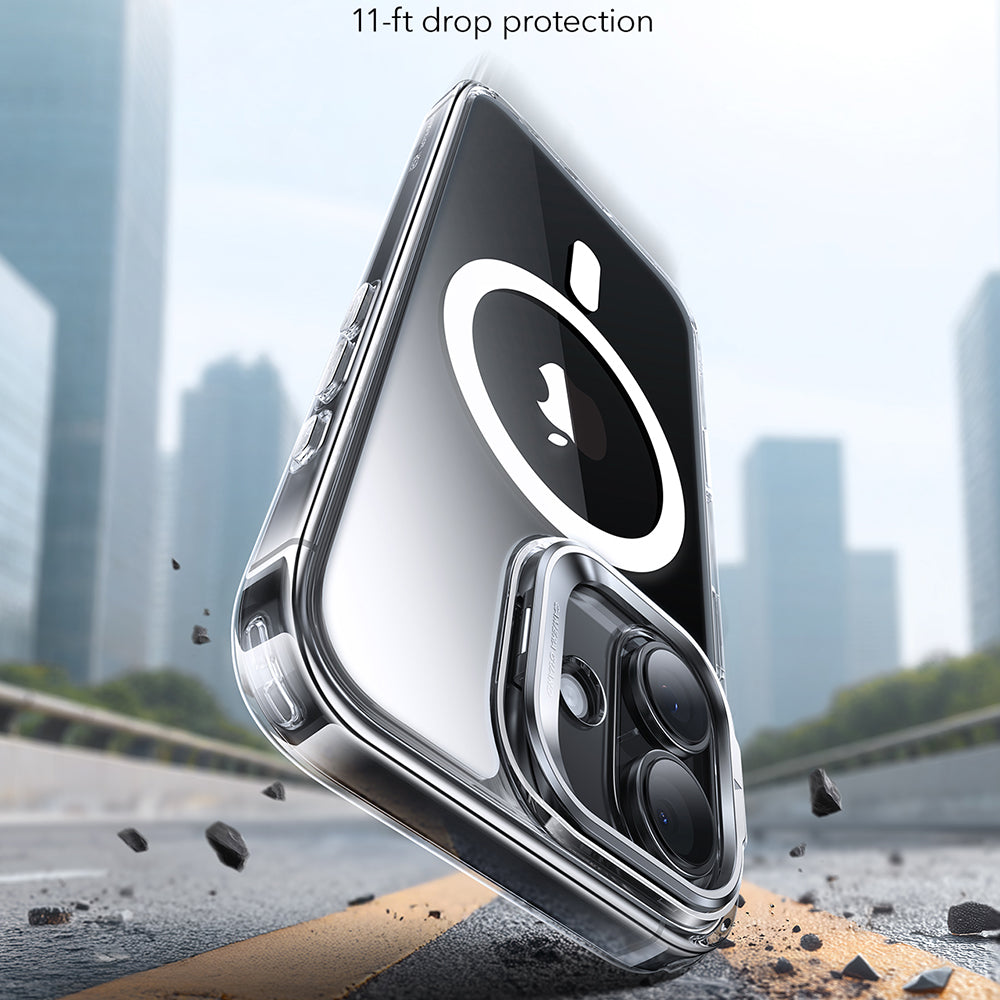 Husa de protectie ESR Classic Hybrid HaloLock Kickstand compatibil cu iPhone 17, Transparent