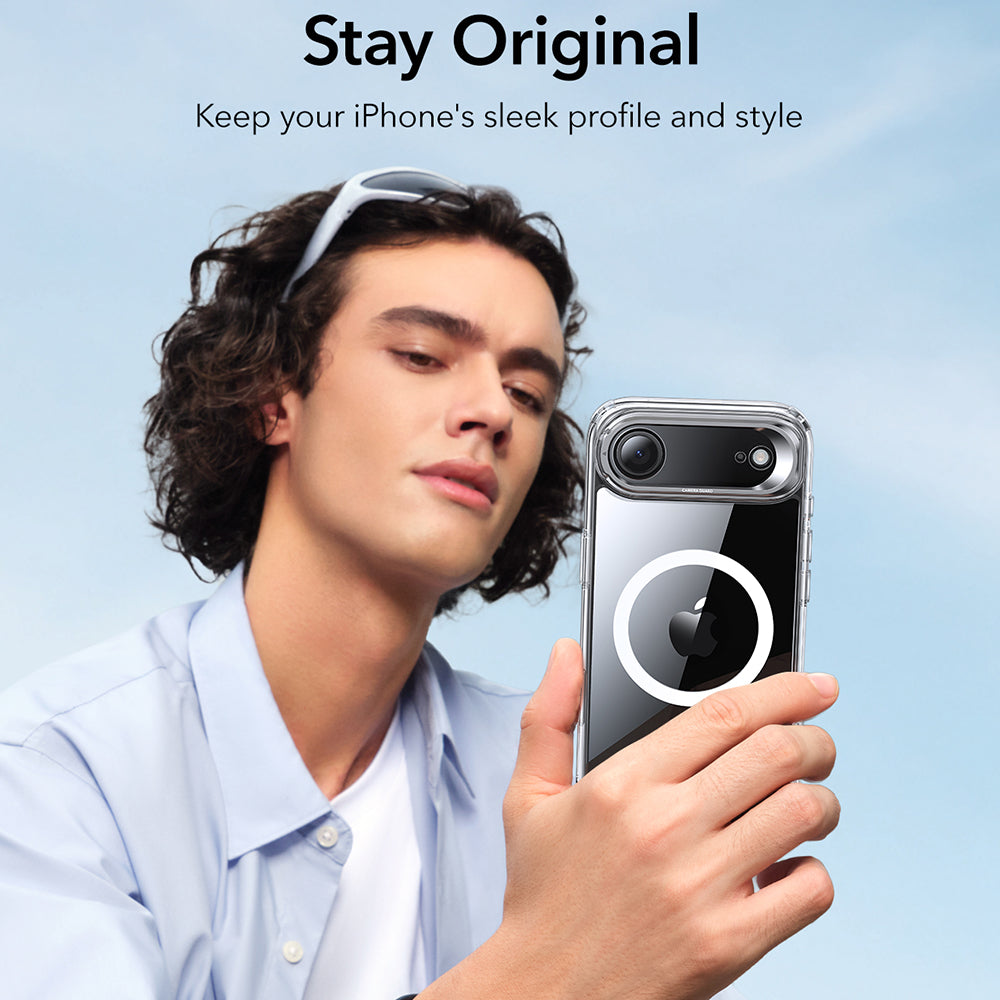 Husa de protectie ESR Classic Hybrid HaloLock Kickstand compatibil cu iPhone 17 Air, Transparent