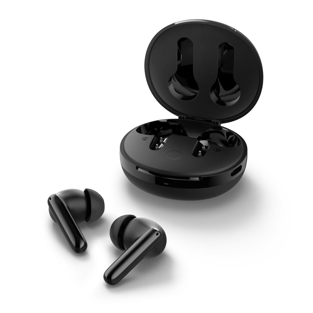 Casti Wireless Spigen SA2400 (ASD07886), Bluetooth 5.3, ANC, Negru