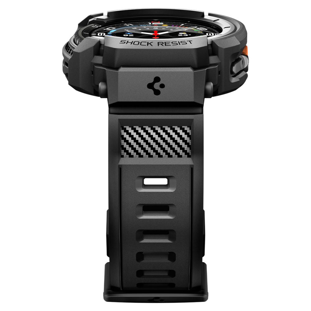 Accesoriu smartwatch Spigen Rugged Armor Pro (ACS10013) compatibil cu Samsung Galaxy Watch8 Classic, Negru Mat