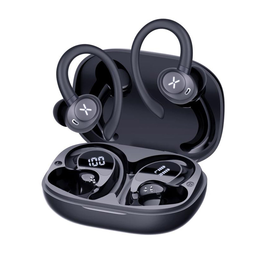 Casti Wireless, In-Ear, BT5.4, 400mAh - Techsuit AirTune 100 (CW4) - Black