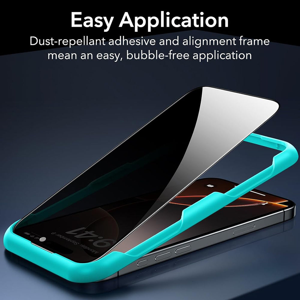 ESR Folie de protectie ESR Privacy Tempered Glass (set de 3) compatibil cu iPhone 17 Pro Max, Negru – imagine 7