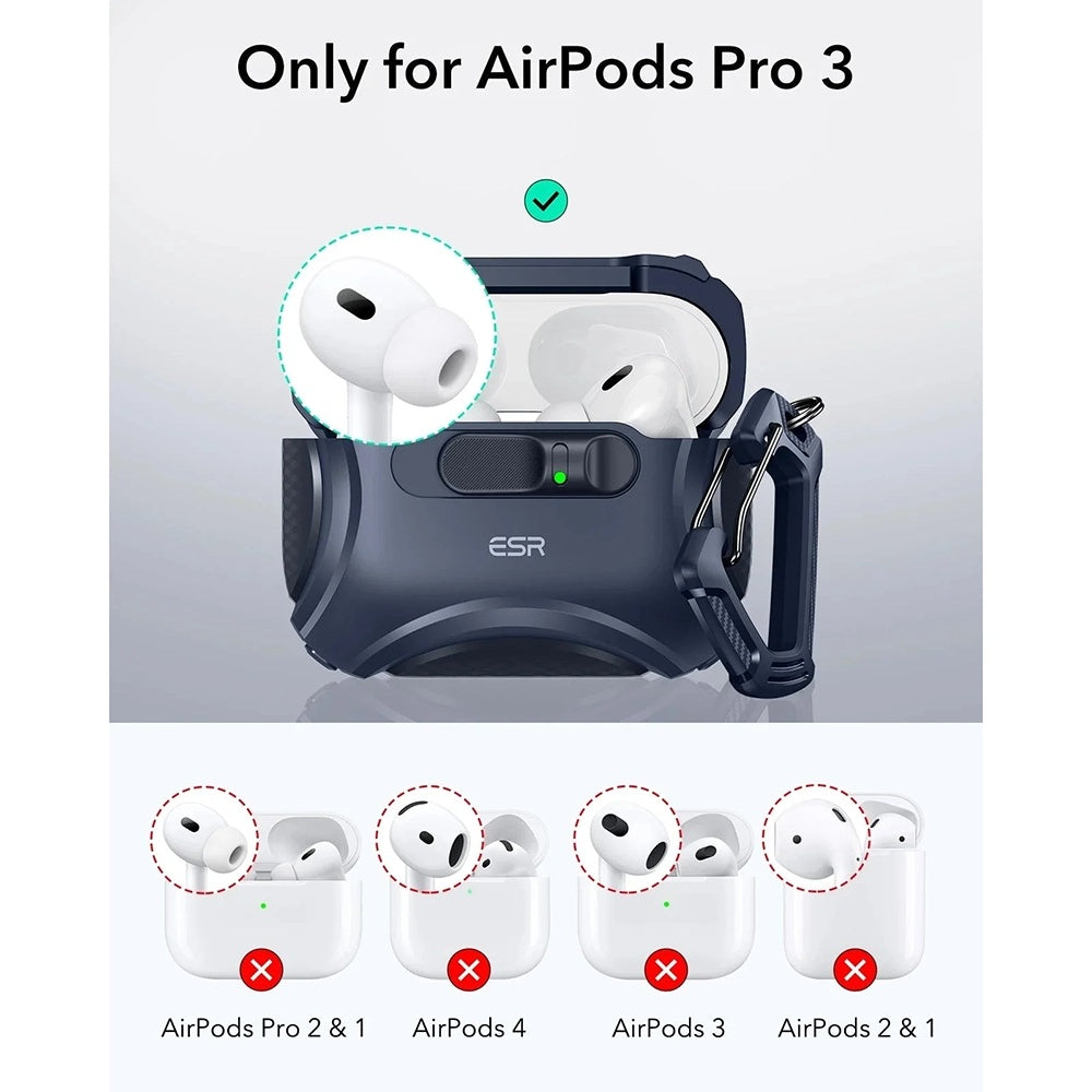 Casti ESR Cyber FlickLock HaloLock, Apple AirPods Pro 3, Albastru