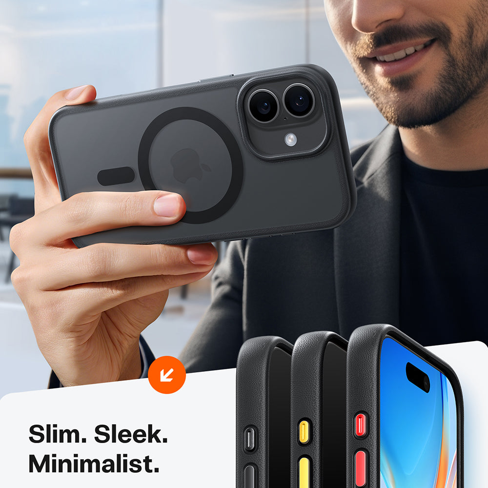 Husa de protectie Torras Guardian Magnetic Series compatibil cu iPhone 17, Negru
