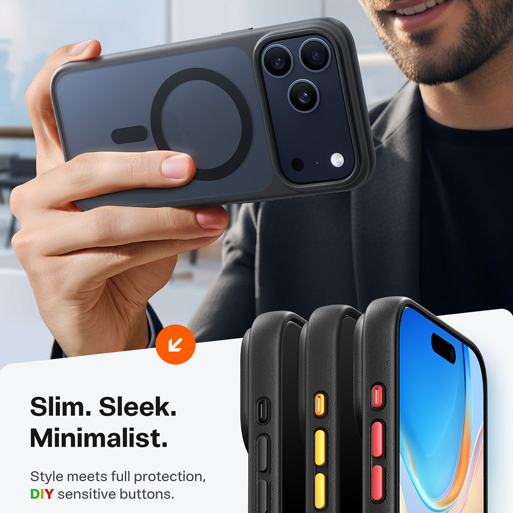 Husa de protectie Torras Guardian Magnetic Series compatibil cu iPhone 17 Pro Max, Negru