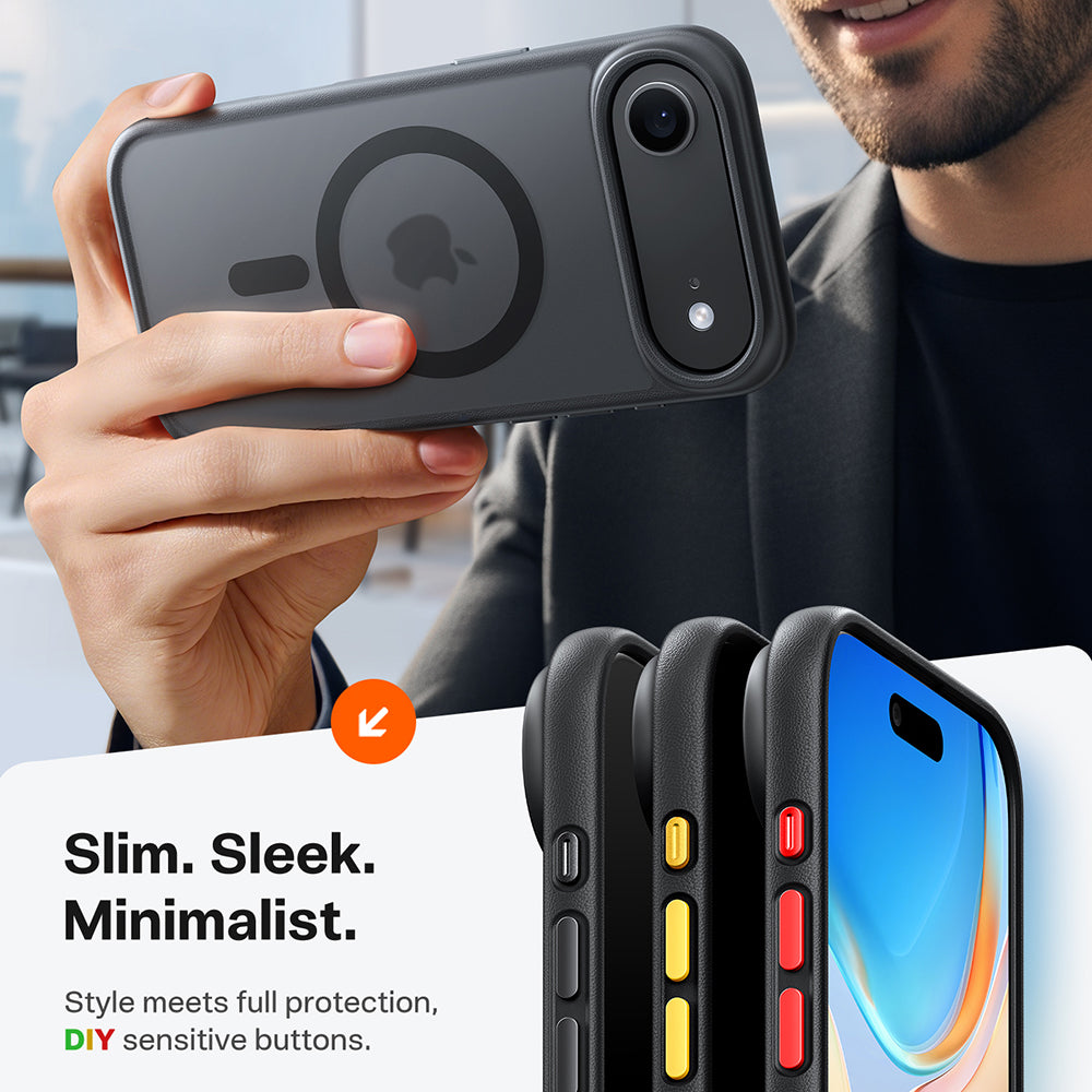 Husa de protectie Torras Guardian Magnetic Series compatibil cu iPhone 17 Air, Negru