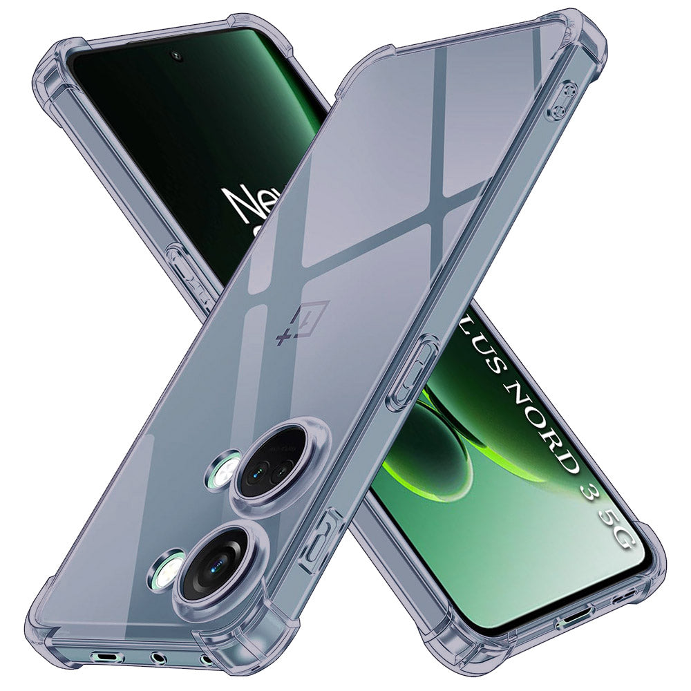 Husa de protectie Techsuit Shockproof Clear Silicone compatibil cu OnePlus Nord 3, Negru Fumuriu