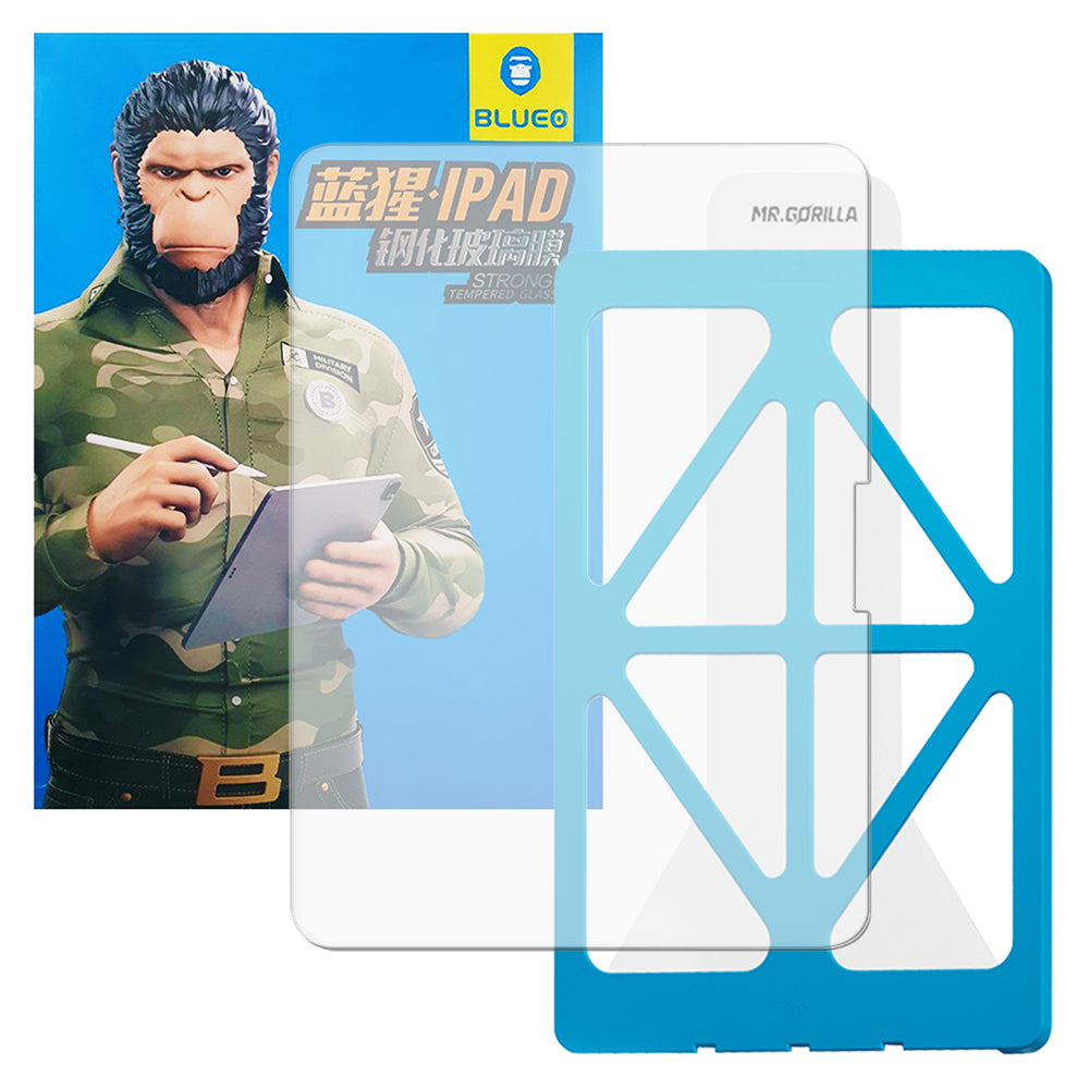 Husa de protectie tableta Blueo HD Tempered Glass with Applicator Pro compatibil cu iPad Pro 13 (2024) / iPad Pro 13 (2025), Transparent