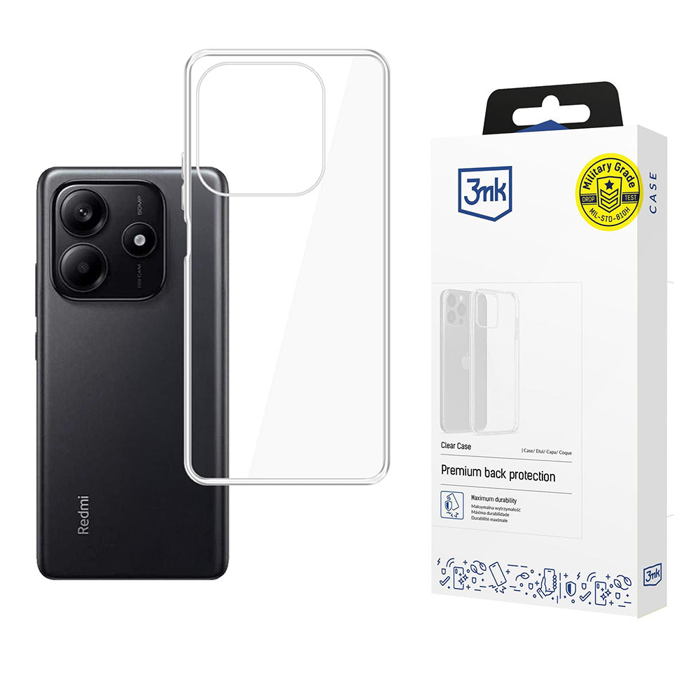 Husa de protectie 3mk Clear compatibil cu Xiaomi Redmi Note 14 5G, Transparent