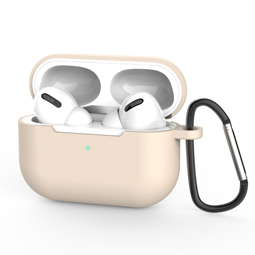 Casti Techsuit Silicone Case, for AirPods Pro 3, Smooth Ultrathin Material, Crem