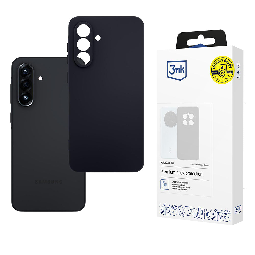 Husa de protectie 3mk Matt compatibil cu Samsung Galaxy A56 5G, Negru