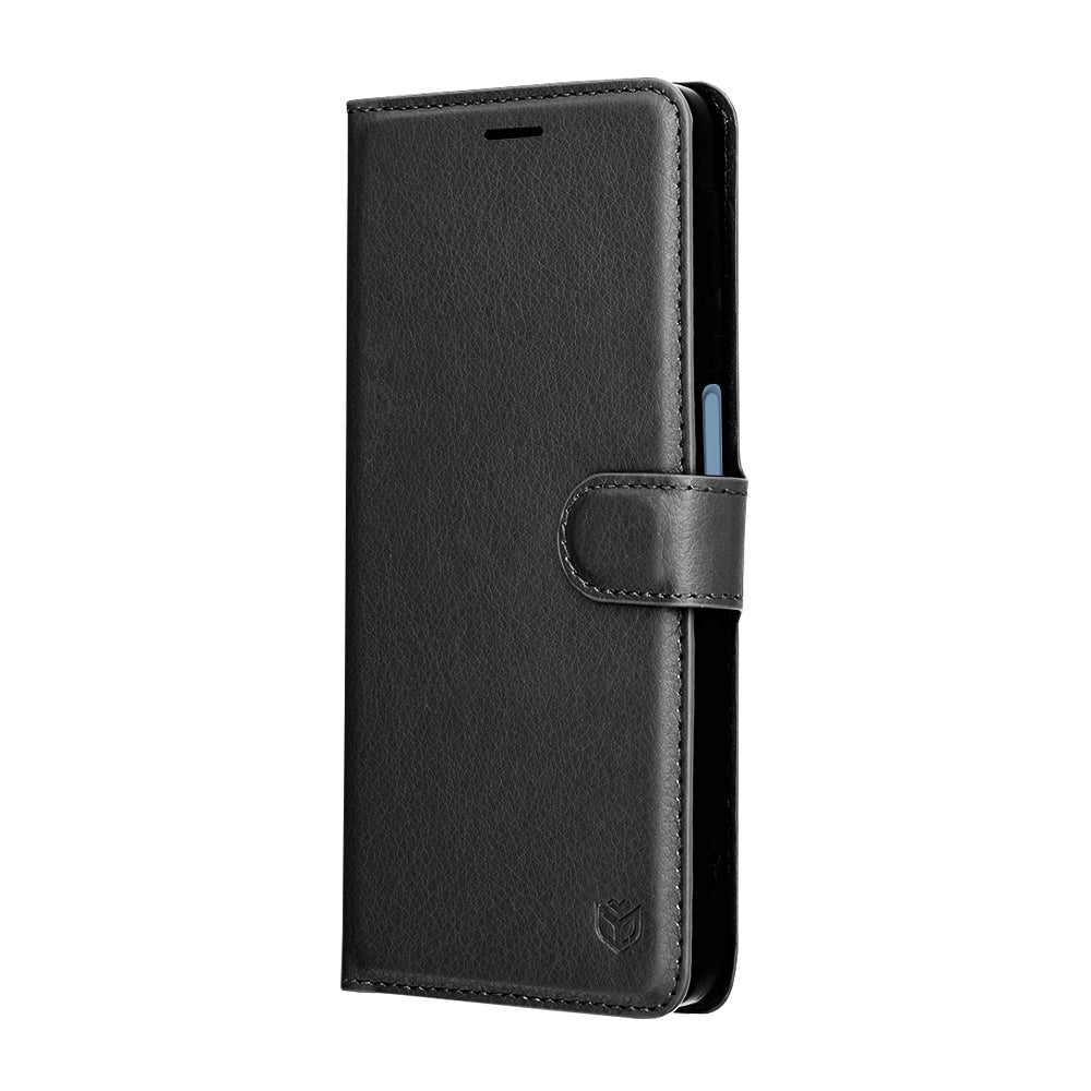 Husa de protectie Techsuit Leather Folio compatibil cu Samsung Galaxy A07 4G, Negru