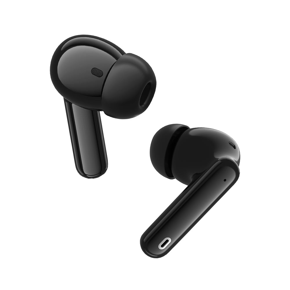 Casti Wireless, In-ear, 300mAh, USB-C, Tehnologie ANC, Control Tactil - Techsuit Audira Pro (CW1) - Black