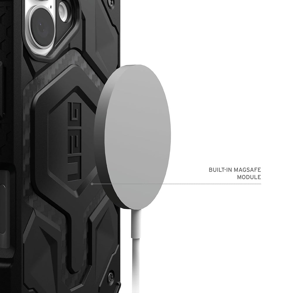 Husa de protectie UAG Monarch Pro compatibil cu iPhone 17, Carbon Fiber