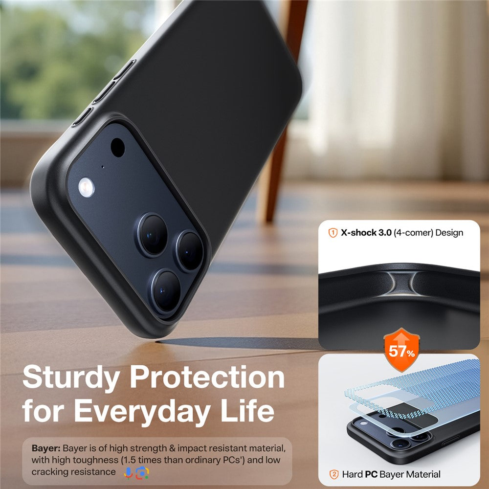 Husa de protectie Torras SlimFit MagSafe Series compatibil cu iPhone 17 Pro Max, Negru