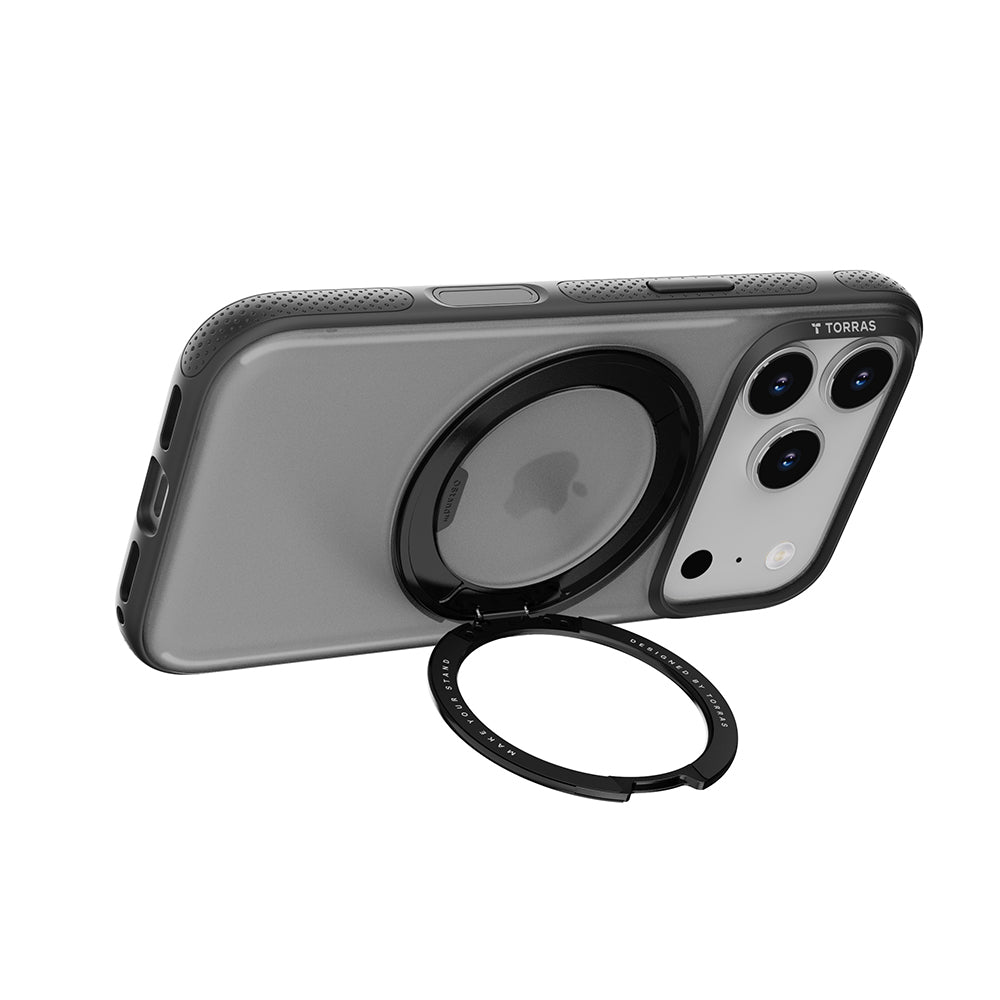 Torras Husa de protectie Torras Ostand R Fitness Series compatibil cu iPhone 17 Pro Max, Transparent – imagine 4