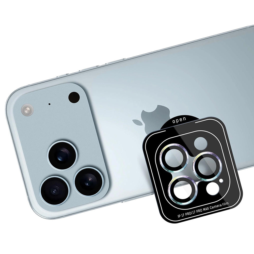 Folie de protectie 3mk Lens Protection Pro compatibil cu iPhone 17 Pro / iPhone 17 Pro Max, Curcubeu