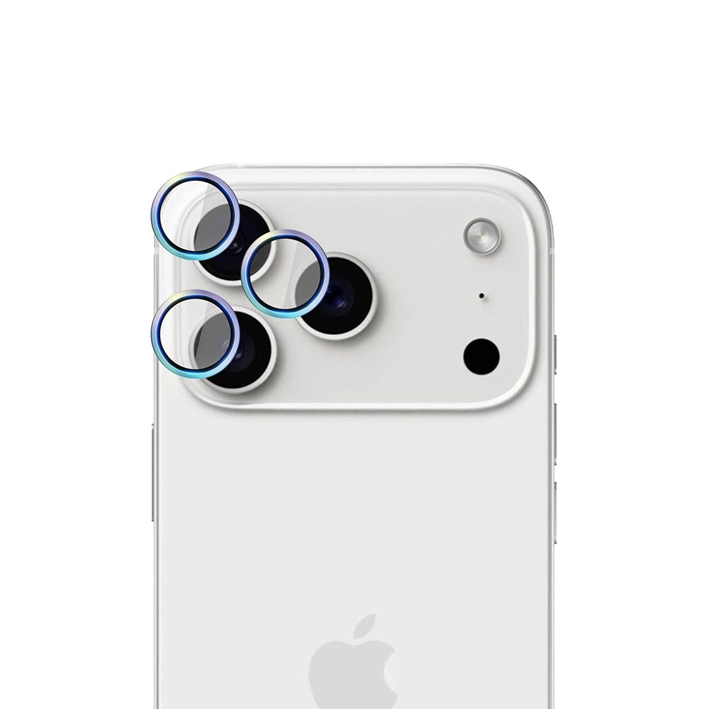 Folie de protectie 3mk Hardy Lens Protection Pro compatibil cu iPhone 17 Pro / iPhone 17 Pro Max, Curcubeu