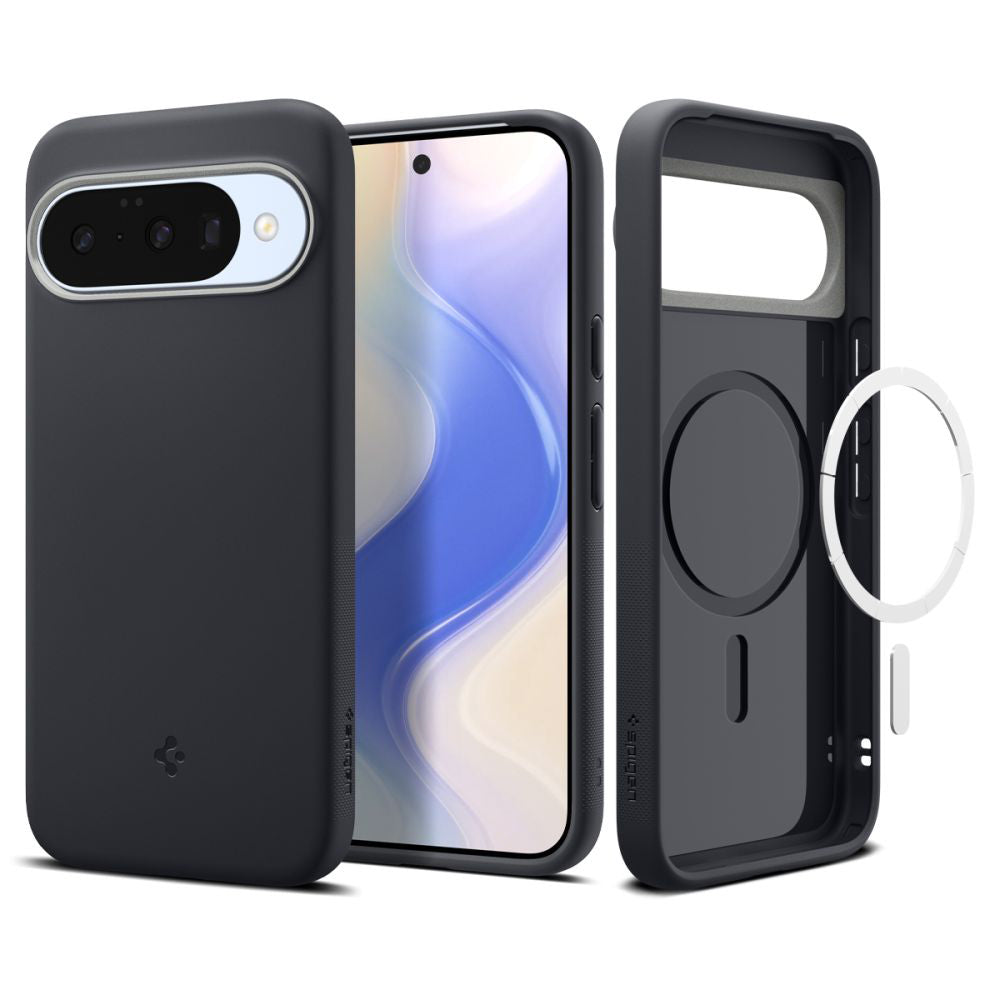 Husa de protectie Spigen Caseology Nano Pop MagSafe (ACS09713) compatibil cu Google Pixel 10 / 10 Pro, Negru Sesame