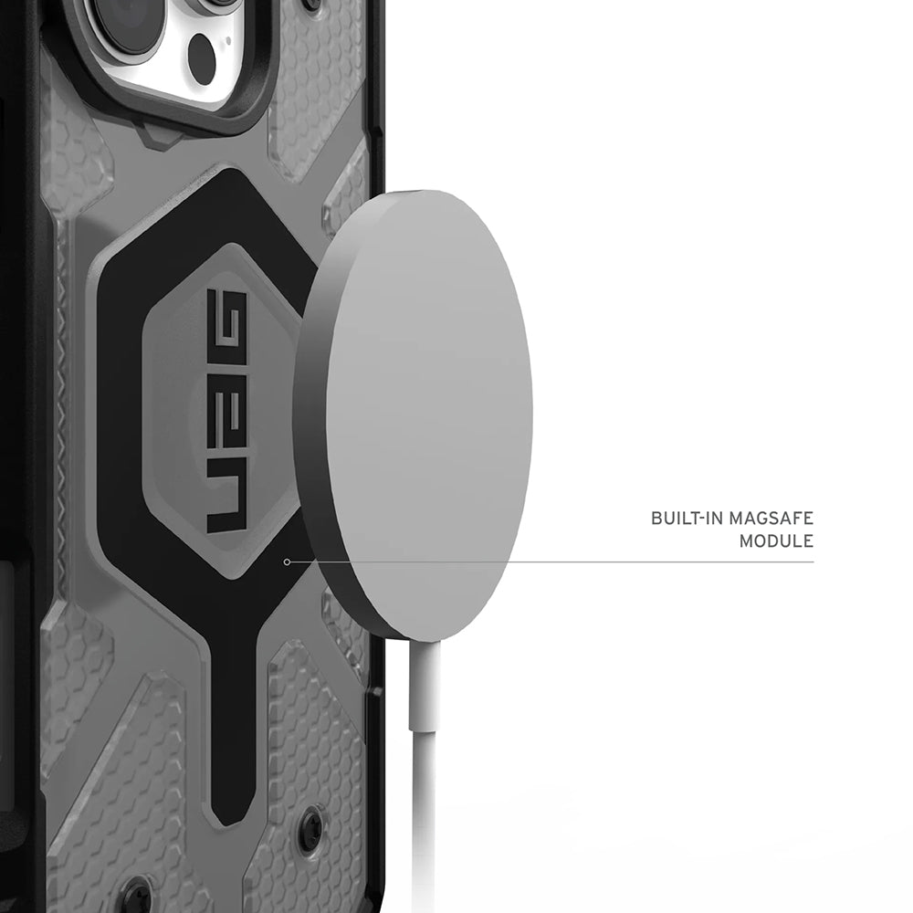 Husa de protectie UAG Pathfinder Clear MagSafe compatibil cu iPhone 17 Pro Max, Ash / Negru
