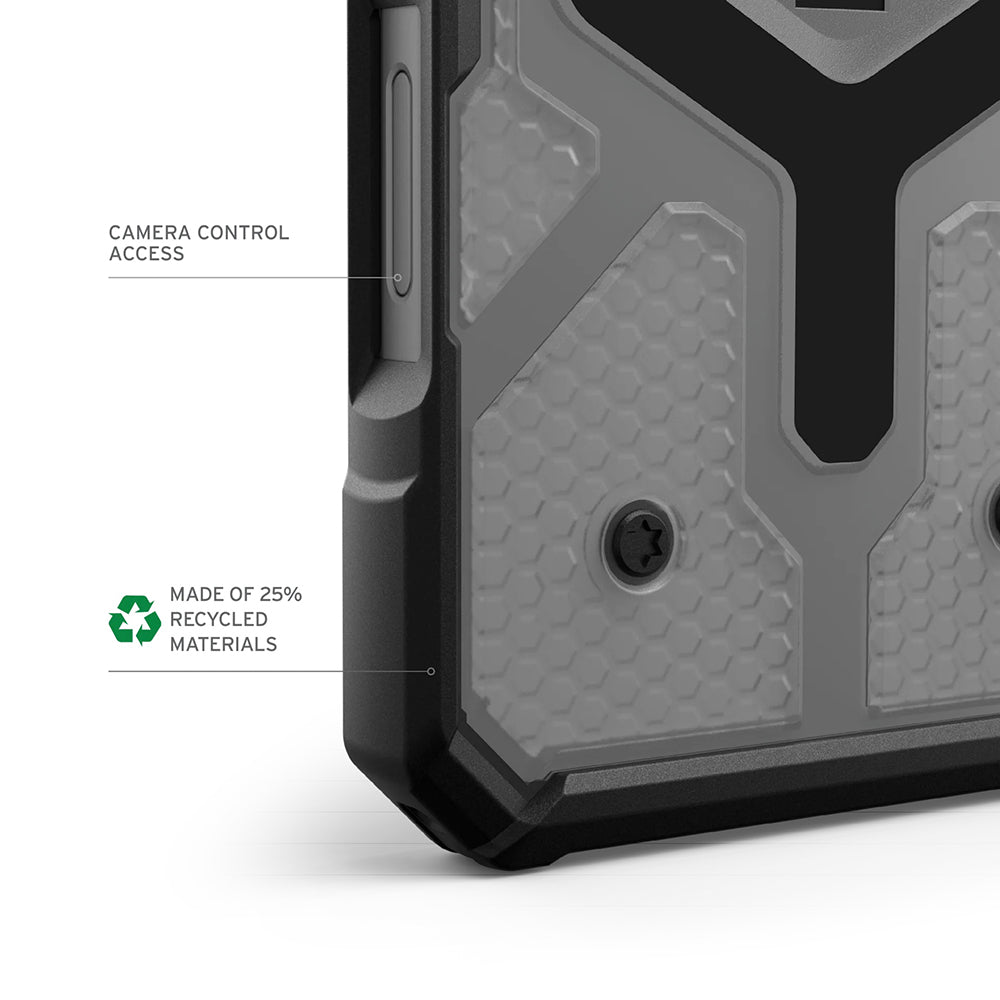Husa de protectie UAG Pathfinder Clear MagSafe compatibil cu iPhone 17 Pro Max, Ash / Negru