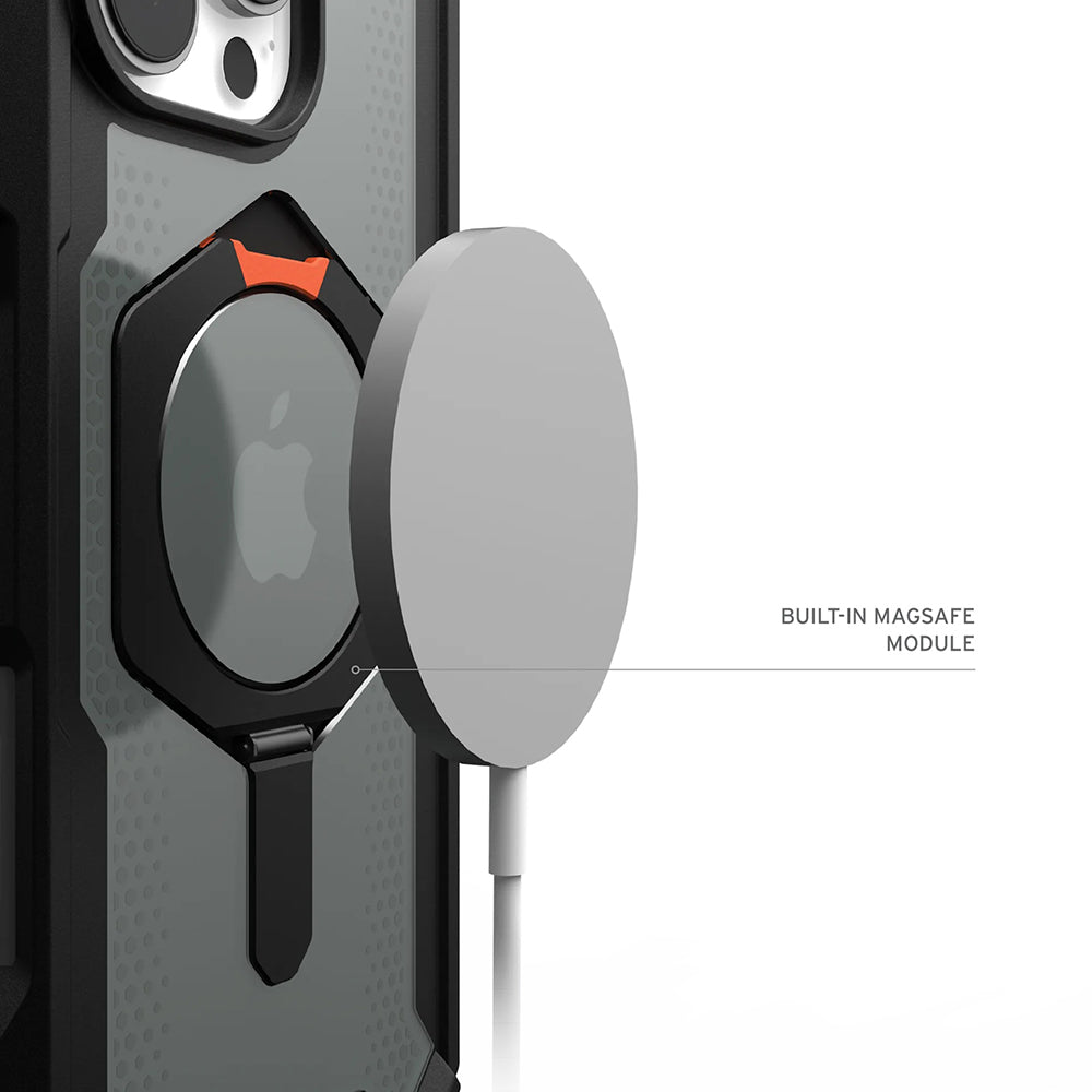 Husa de protectie UAG Plasma XTE MagSafe compatibil cu iPhone 17 Pro, Negru / Orange
