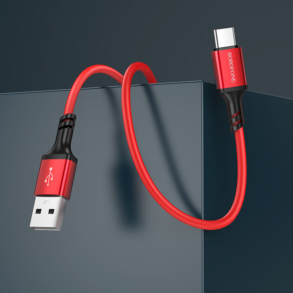 Cablu Borofone (BX83), USB to Type-C, Silicone, Universal, 3A, 1m, Negru