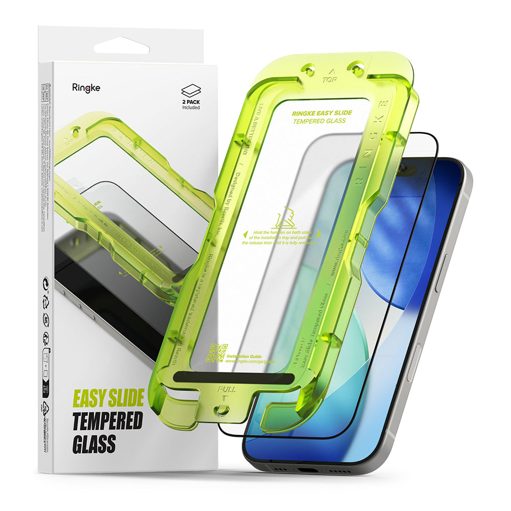 Folie de protectie Ringke Easy Slide Tempered Glass (set de 2) compatibil cu iPhone 17 Air, Transparent