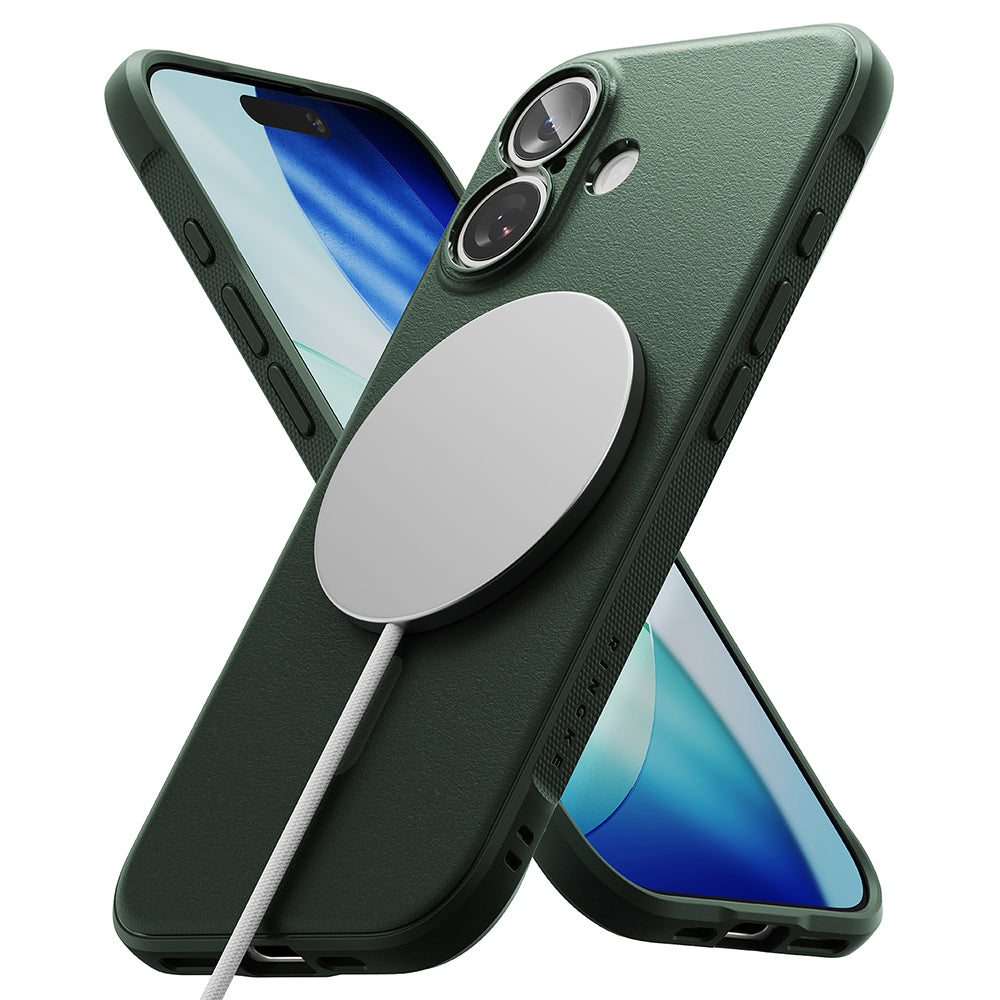 Husa pentru iPhone 17 - Ringke Onyx MagSafe - Dark Green