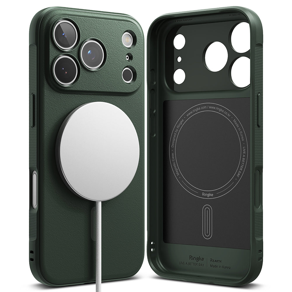 Husa de protectie Ringke Onyx MagSafe compatibil cu iPhone 17 Pro Max, Verde Inchis