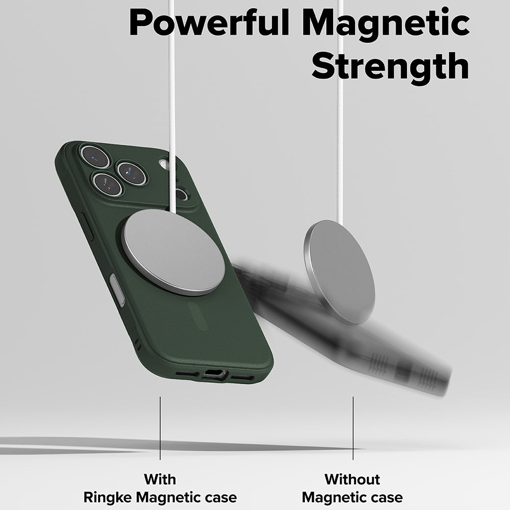 Husa de protectie Ringke Onyx MagSafe compatibil cu iPhone 17 Pro Max, Verde Inchis