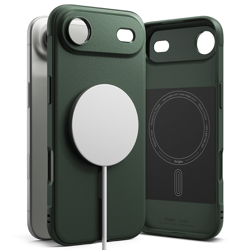 Husa de protectie Ringke Onyx MagSafe compatibil cu iPhone 17 Air, Verde Inchis