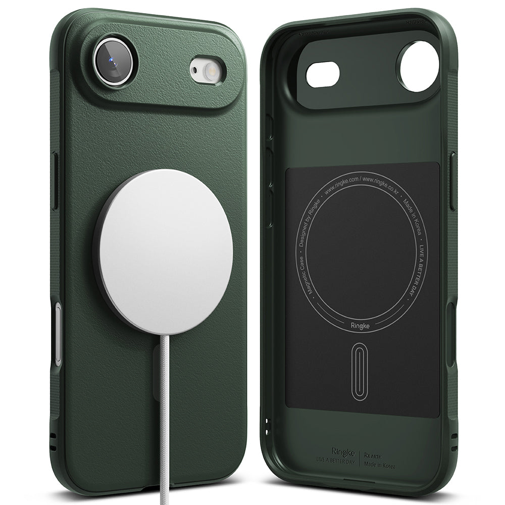 Husa de protectie Ringke Onyx MagSafe compatibil cu iPhone 17 Air, Verde Inchis