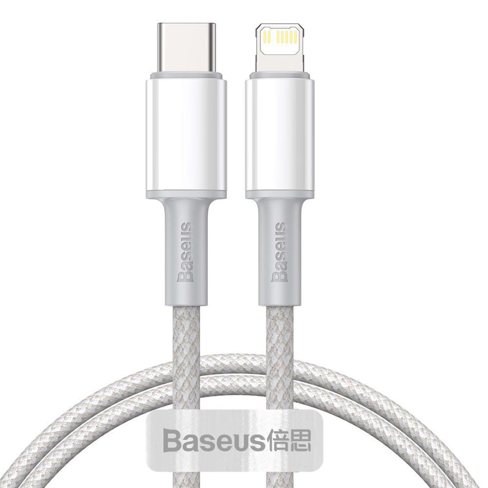 Cablu Baseus (CATLGD-02), Type-C la Lightning, 20W, 1m, Alb