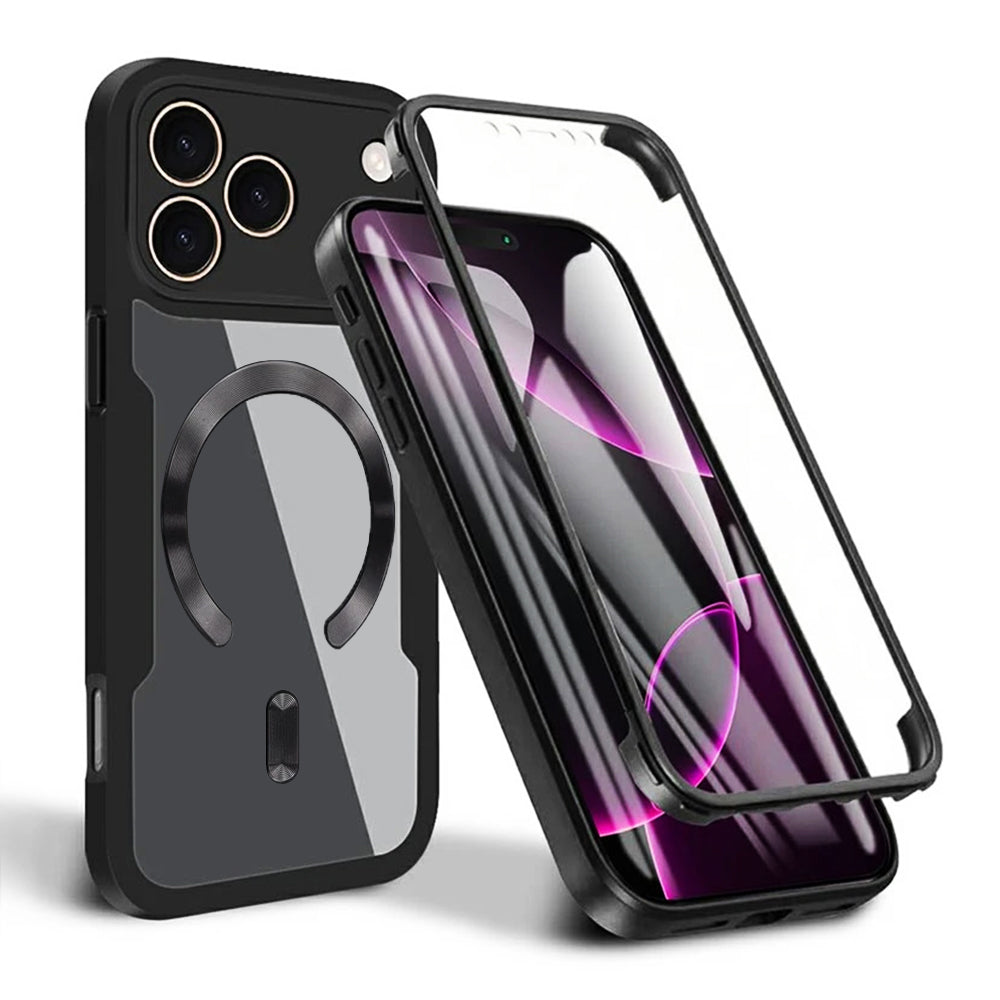 Folie de protectie Techsuit ColorVerse 360 MagSafe Series + compatibil cu iPhone 17 Pro, Negru
