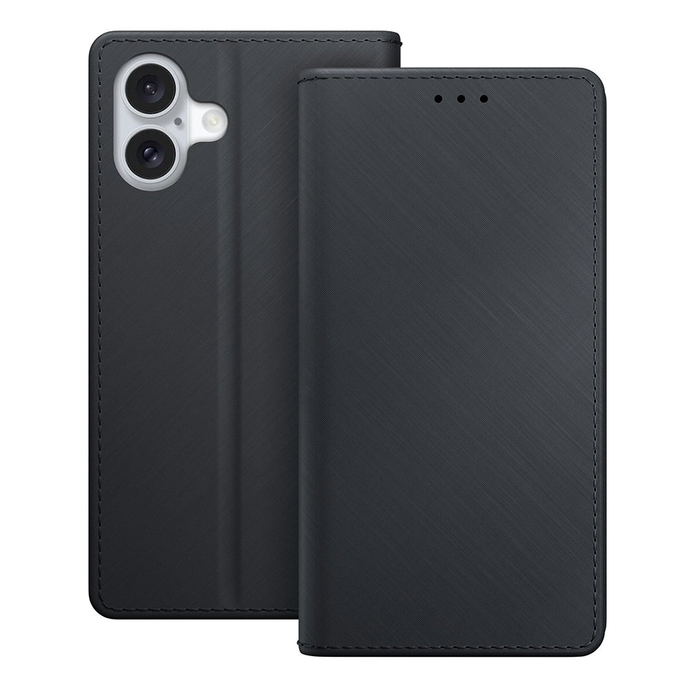 Husa de protectie 3mk Wallet compatibil cu iPhone 16, Negru