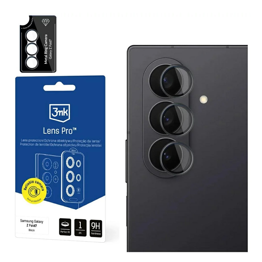 Folie de protectie 3mk Lens Protection Pro compatibil cu Samsung Galaxy Z Fold7, Transparent