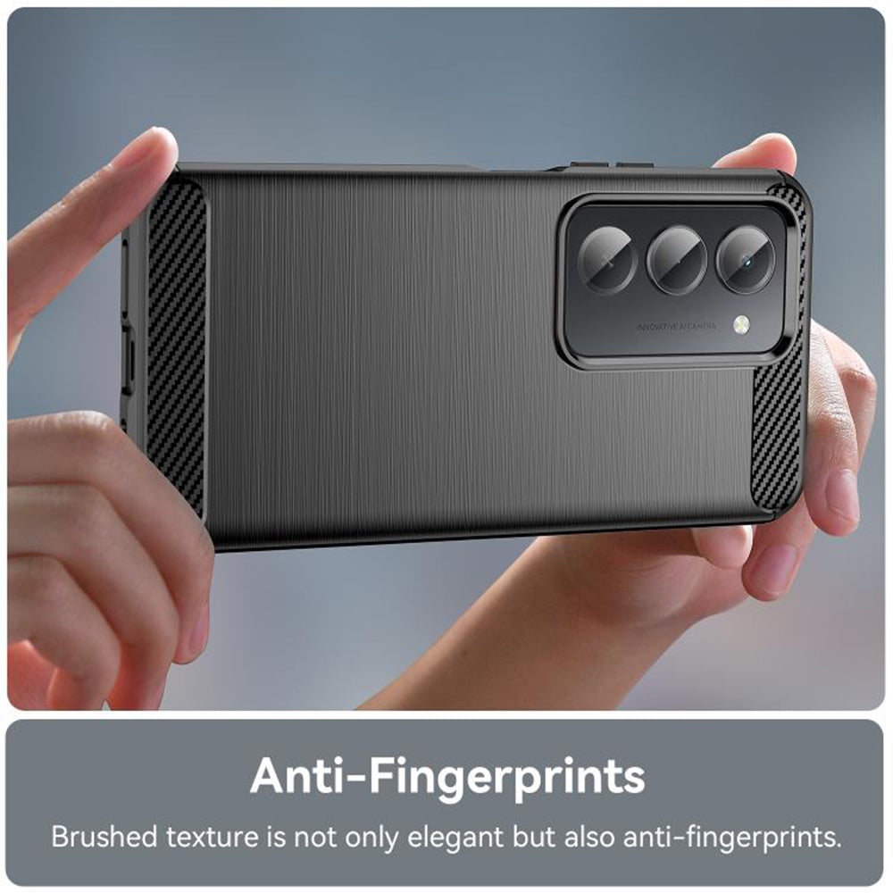 Husa de protectie Techsuit Carbon Silicone compatibil cu Xiaomi Redmi 15 4G / Redmi 15 5G, Negru