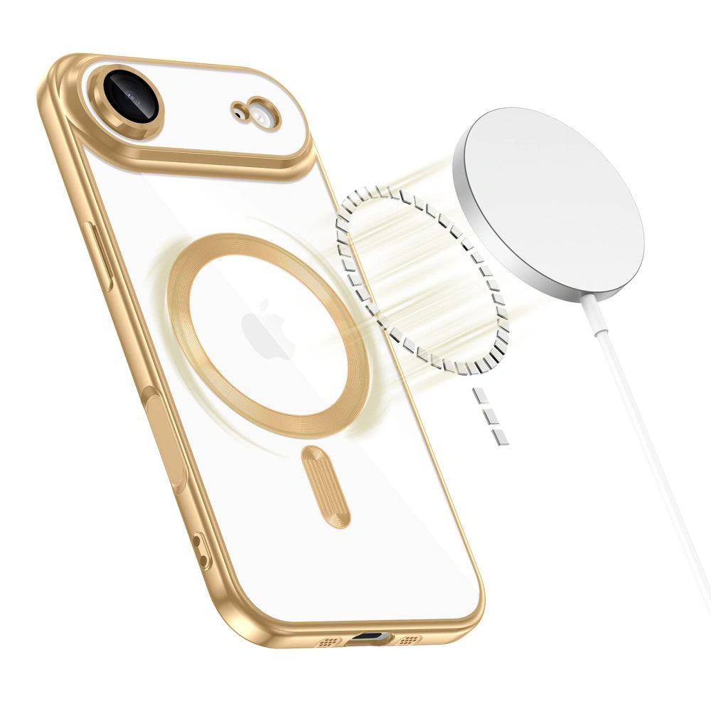 Husa de protectie Techsuit Luxury Crystal MagSafe compatibil cu iPhone 17 Air, Verde Deschis