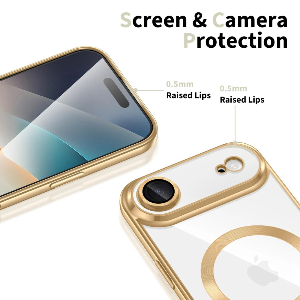Husa de protectie Techsuit Luxury Crystal MagSafe compatibil cu iPhone 17 Air, Verde Deschis