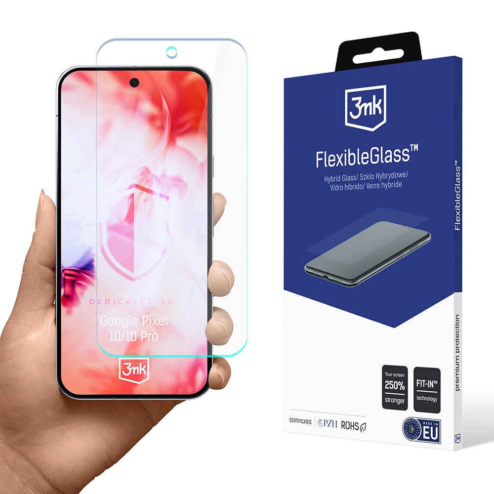 Folie de protectie 3mk FlexibleGlass compatibil cu Google Pixel 10 / 10 Pro, Transparent