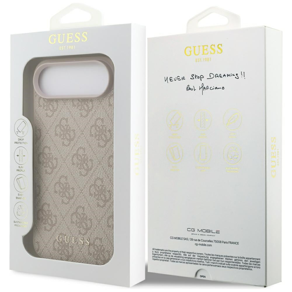 Husa de protectie Guess Hardcase 4G Classic (GUHCP17MG4GFPI) compatibil cu iPhone 17 Air, Roz