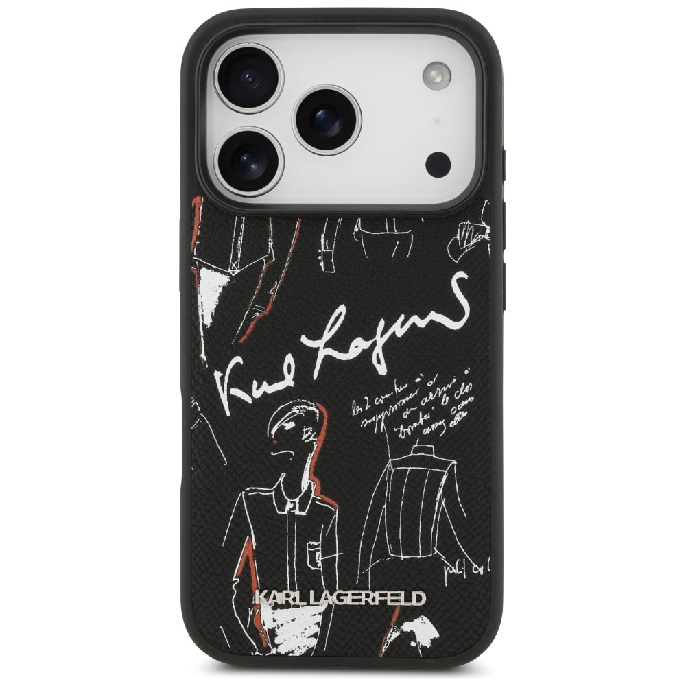 Husa de protectie Karl Lagerfeld compatibil cu iPhone 17 Pro, Negru