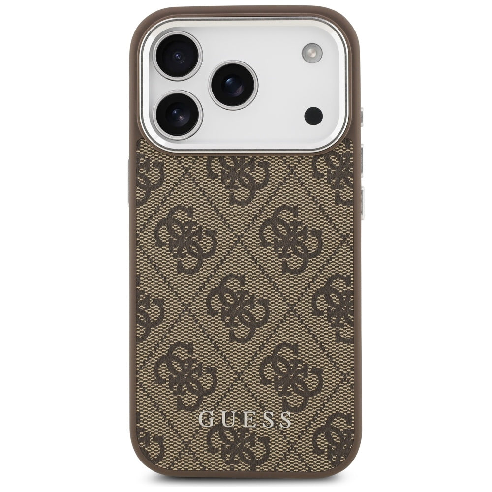 Husa de protectie Guess Hardcase 4G Classic Logo MagSafe (GUHMP17LP4GSSMCW) compatibil cu iPhone 17 Pro, Maro