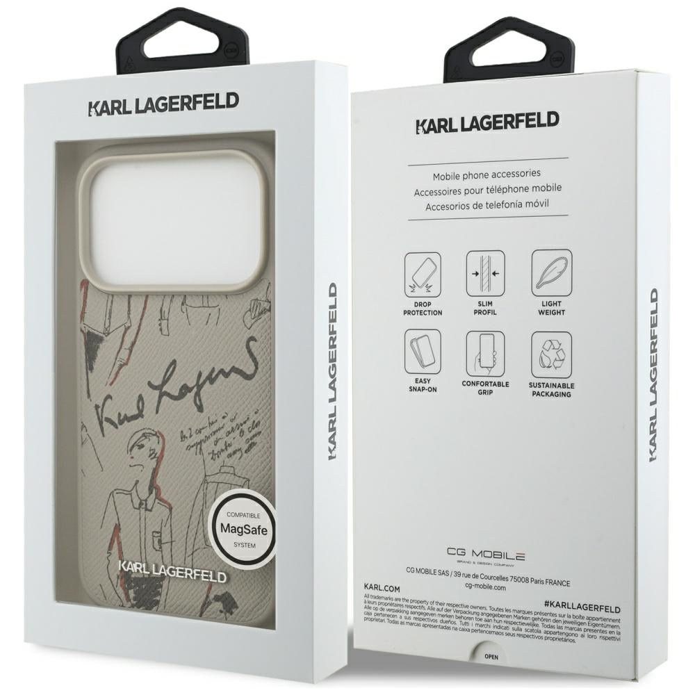 Husa de protectie Karl Lagerfeld compatibil cu iPhone 17 Pro, Gri