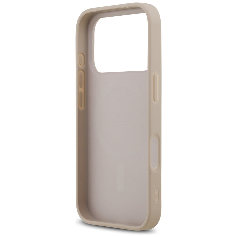 Husa de protectie Guess 4G Ring Classic Logo MagSafe (GUHMP17LG4GFRP) compatibil cu iPhone 17 Pro, Roz