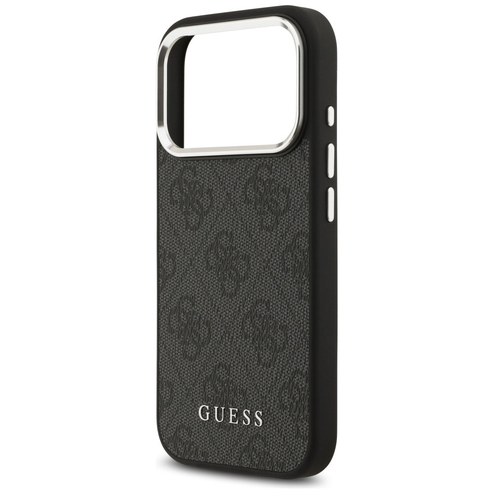 Husa de protectie Guess Hardcase 4G Classic Logo MagSafe (GUHMP17LP4GSSMCK) compatibil cu iPhone 17 Pro, Negru