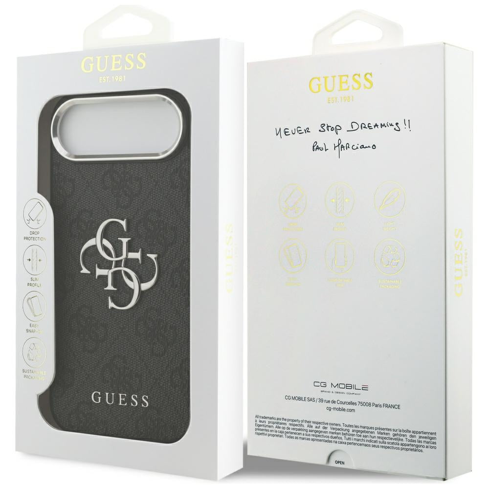 Husa de protectie Guess Hardcase Big 4G Logo Classic Logo (GUHCP17MP4G4SMCK) compatibil cu iPhone 17 Air, Negru
