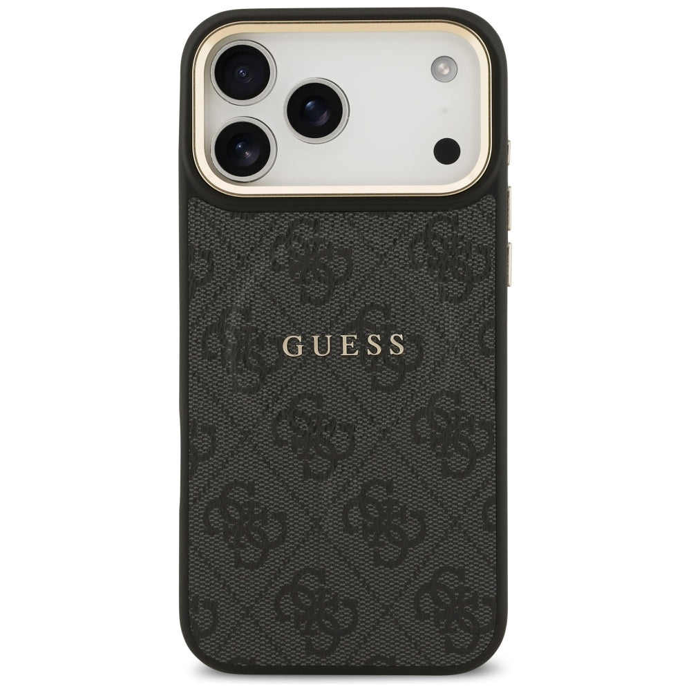 Husa de protectie Guess Hardcase 4G Classic MagSafe (GUHMP17XP4MSEGCK) compatibil cu iPhone 17 Pro Max, Negru